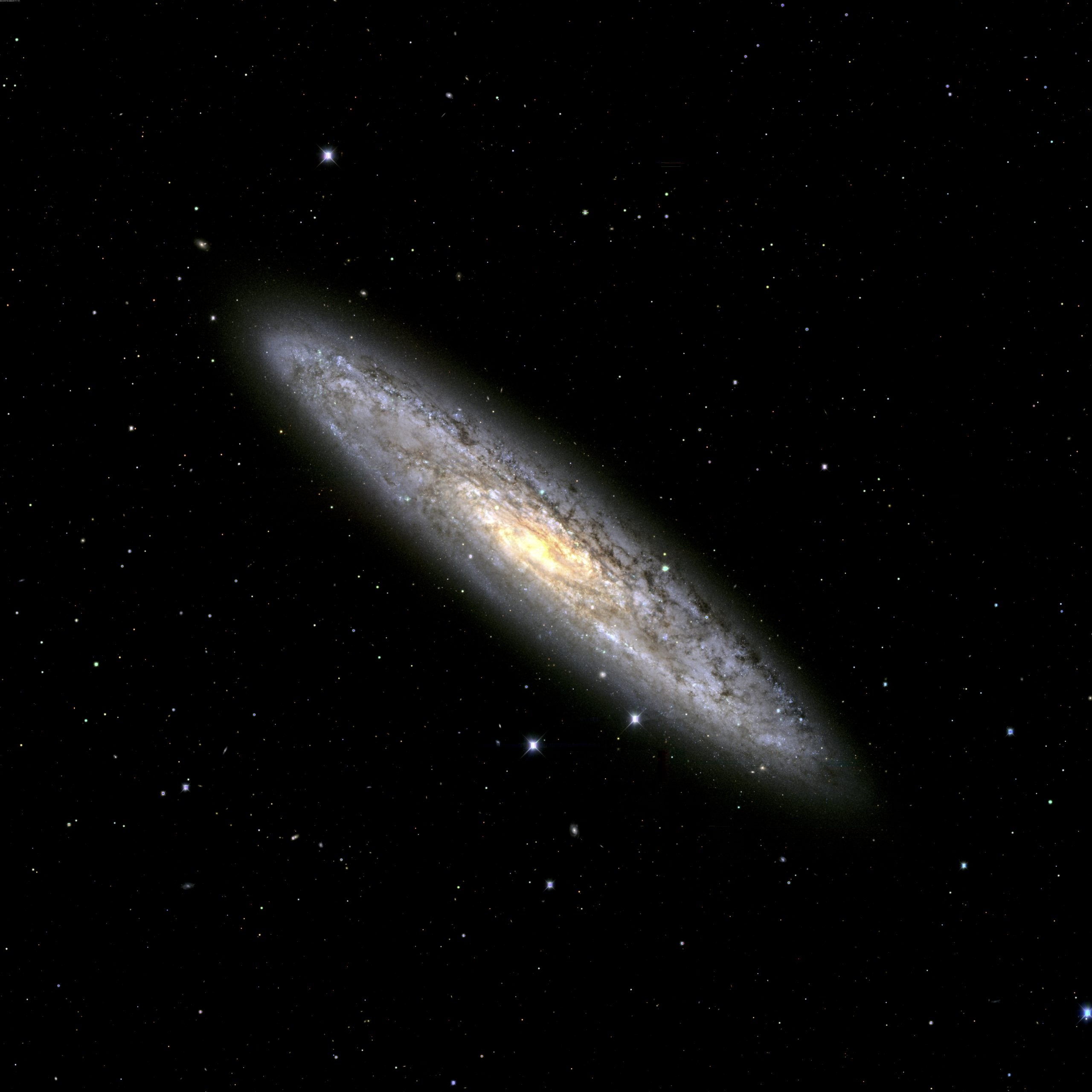 The spiral Sculptor Galaxy. (Photo: Dark Energy Survey)