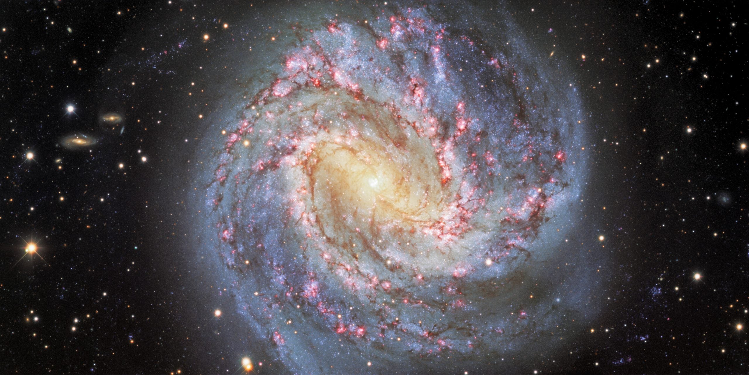 Messier 83, a galaxy 15 million lightyears from Earth. (Image: CTIO/NOIRLab/DOE/NSF/AURA; Acknowledgment: M. Soraisam (University of Illinois); Image processing: Travis Rector (University of Alaska Anchorage), Mahdi Zamani and Davide de Martin)