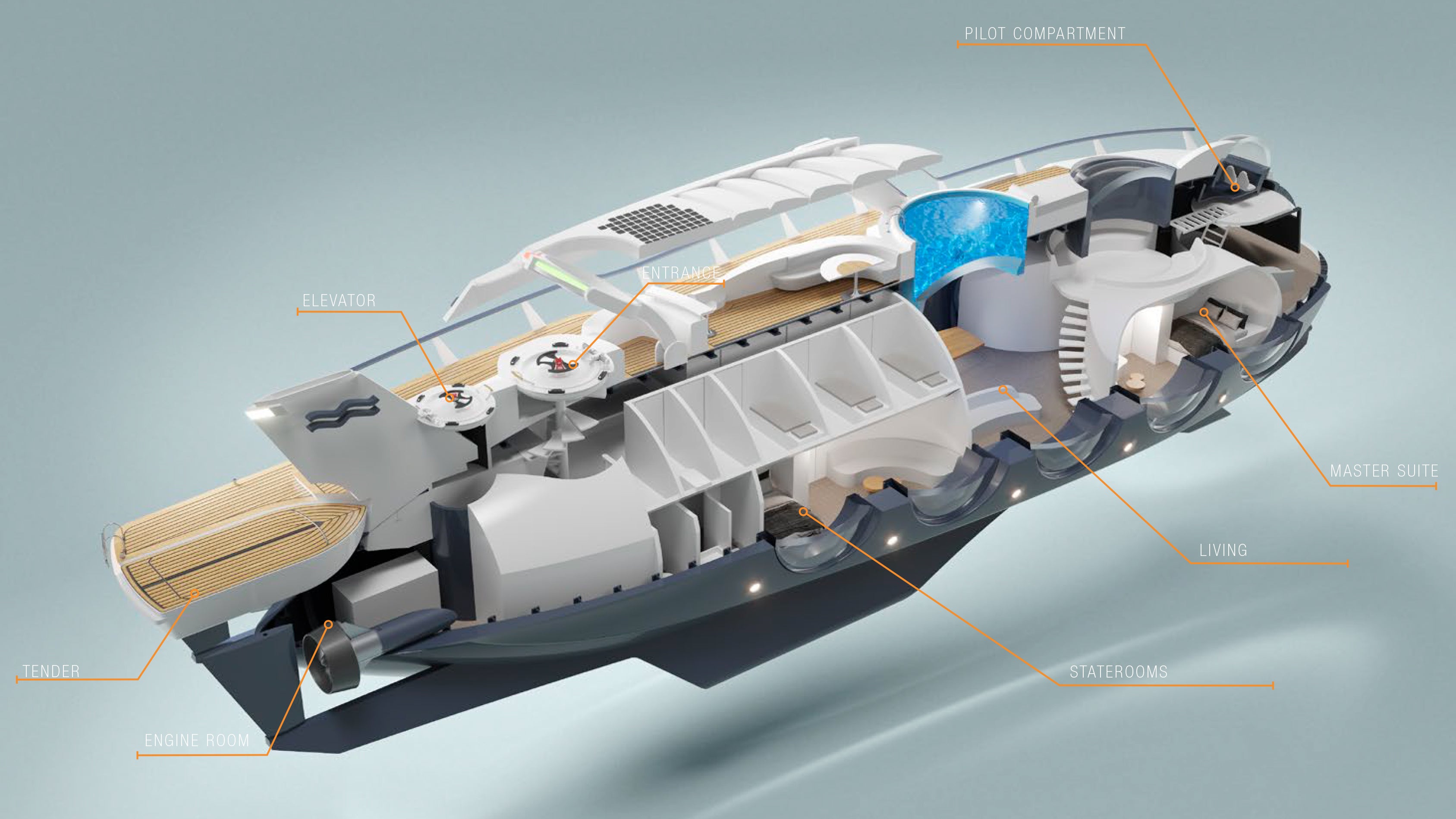 You’ll Never Get Seasick In This $AU38 Million Transforming Submarine Yacht