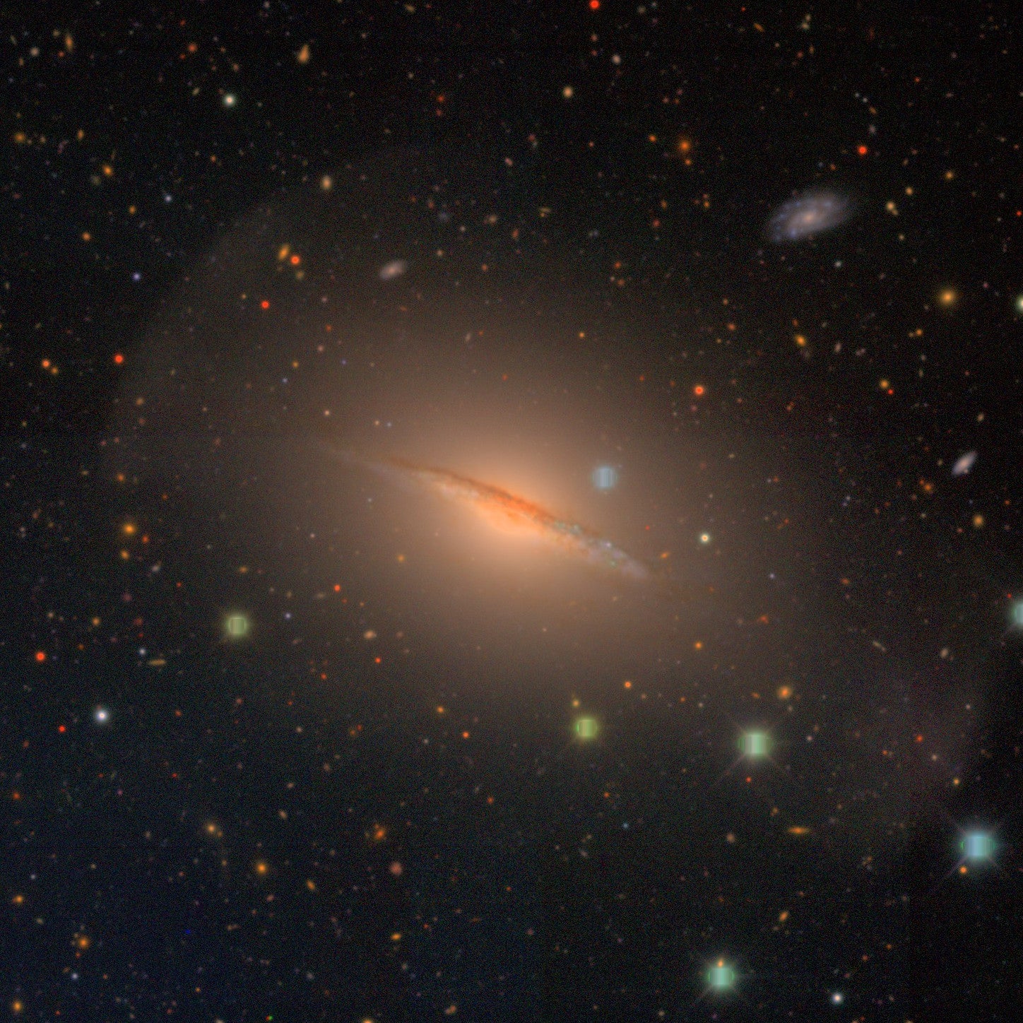The ethereal glow of the Little Sombrero Galaxy. (Image: Erin Sheldon, Dark Energy Survey)