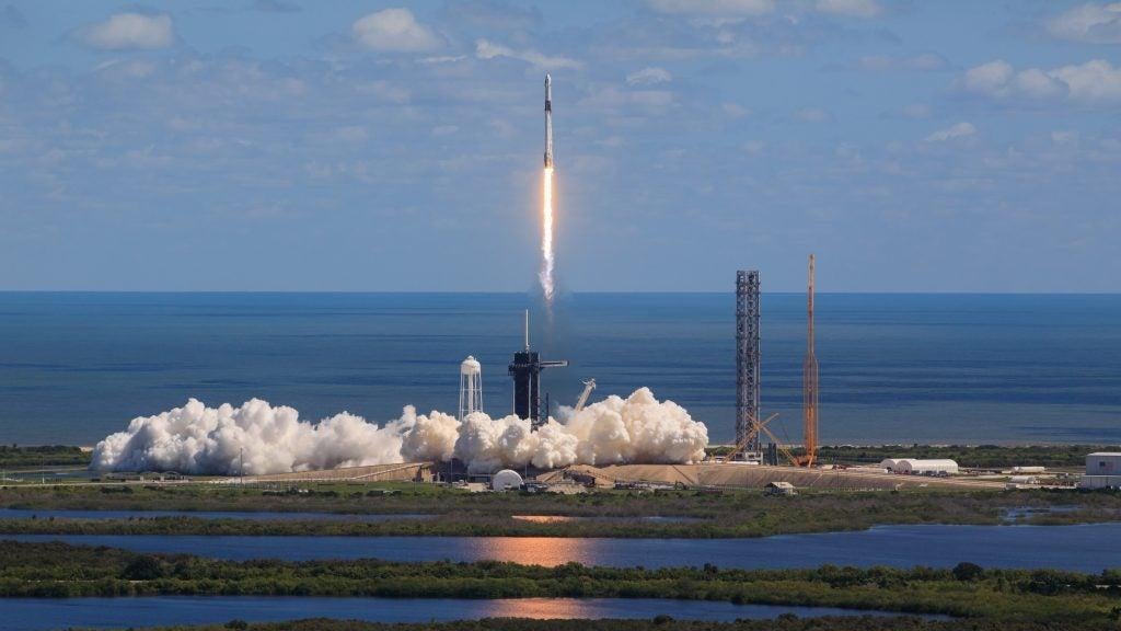 A SpaceX Falcon 9 launches from Kennedy Space Centre on October 5, as part of the company's Crew-5 mission for NASA. (Photo: NASA/Kim Shiflett)