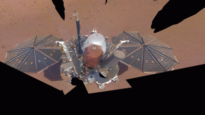 NASA’s InSight Lander Hunkers Down as Martian Storm Moves In