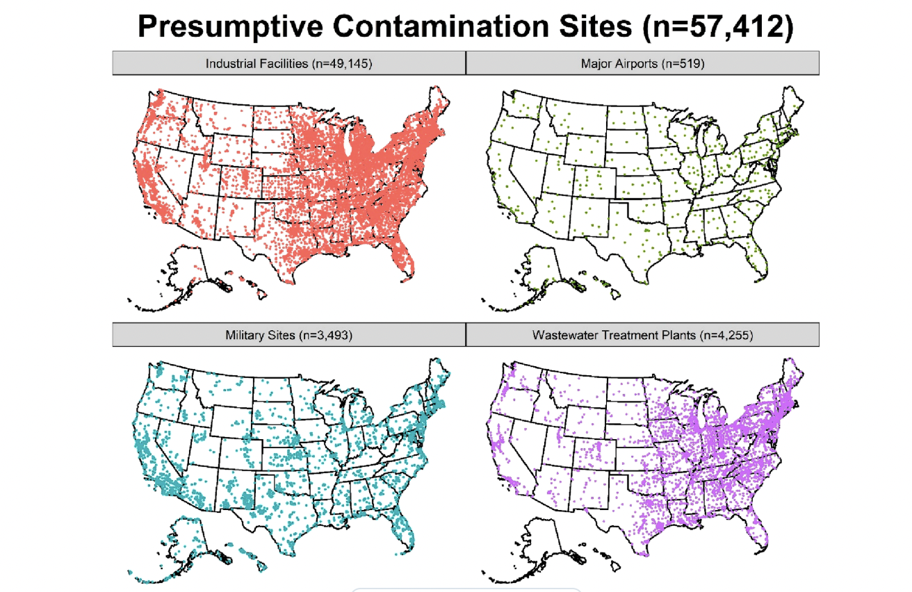 New Study Maps Over 50,000 Sites In the U.S. That Are Likely Contaminated With ‘Forever Chemicals’