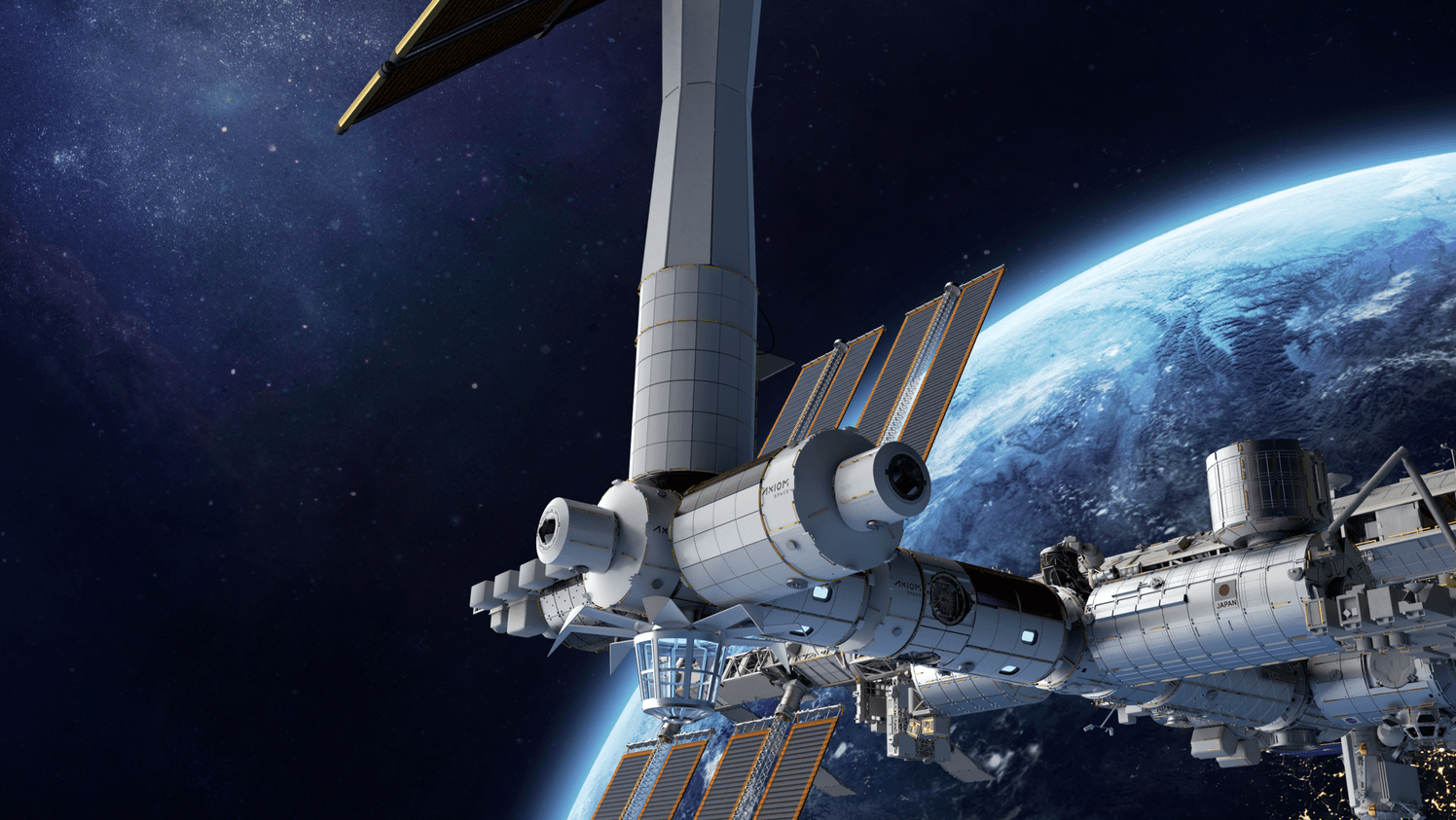 An artist's depiction of Axiom's future commercial space station in low Earth orbit. (Illustration: Axiom Space)