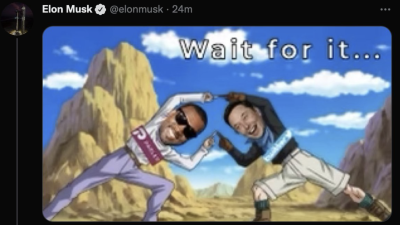 Elon Musk Tweets Then Deletes Dragon Ball Z Meme With His Pal Kanye West
