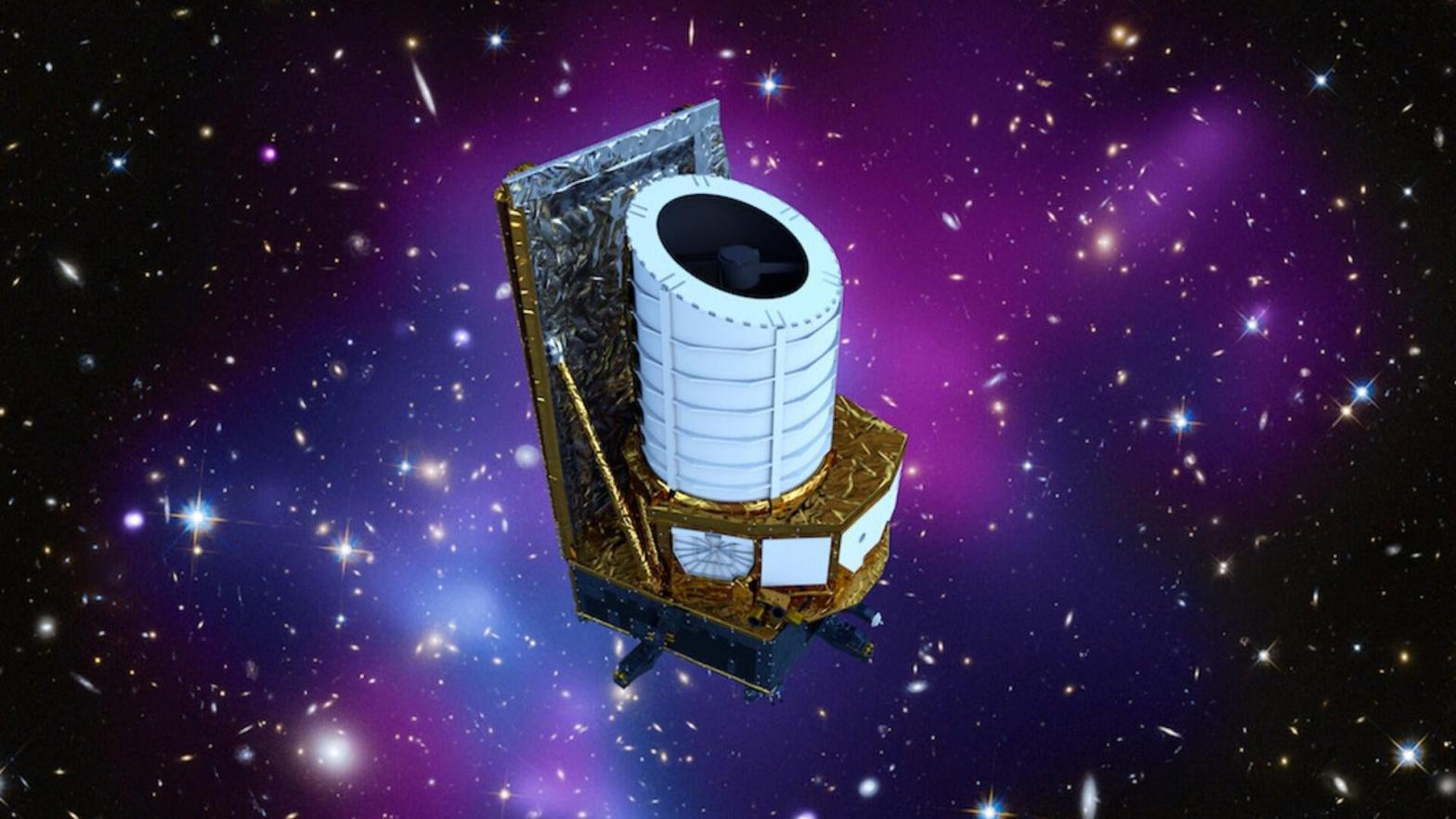 An illustration of ESA's Euclid spacecraft. (Illustration: ESA)