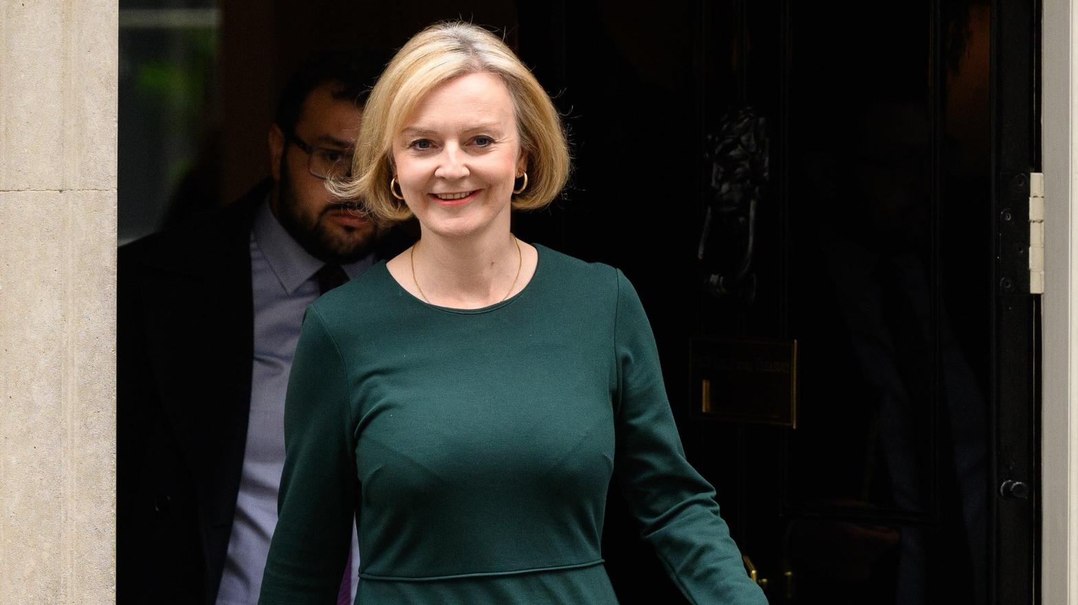 UK Prime Minister Liz Truss leaves number 10 Downing Street on October 12, 2022 in London, England. (Photo: Leon Neal, Getty Images)