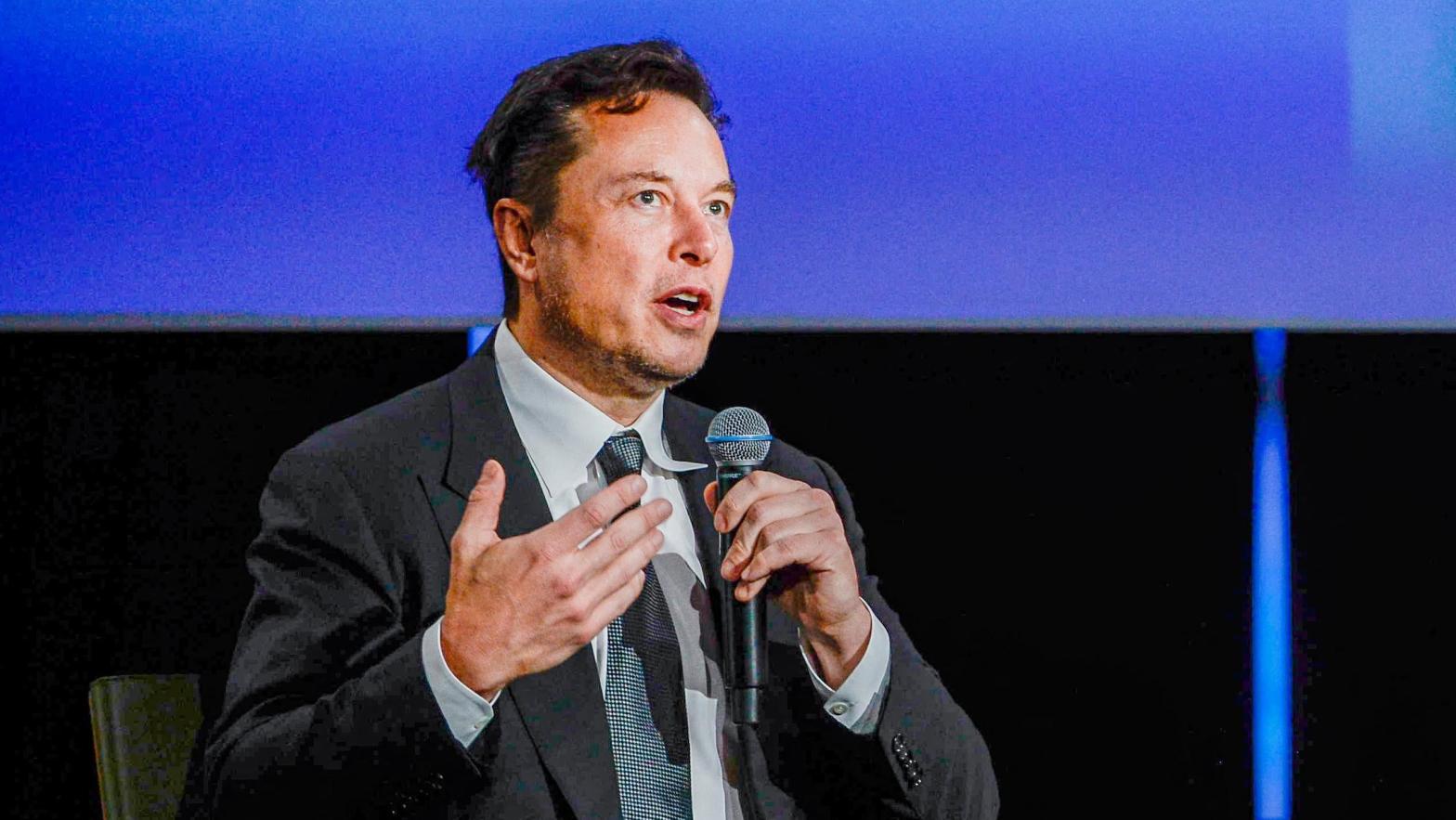 Tesla CEO Elon Musk speaks at the Offshore  Northern Seas 2022 (ONS) meeting in Stavanger, Norway on August 29,  2022. (Photo: Carina Johansen / NTB / AFP, Getty Images)