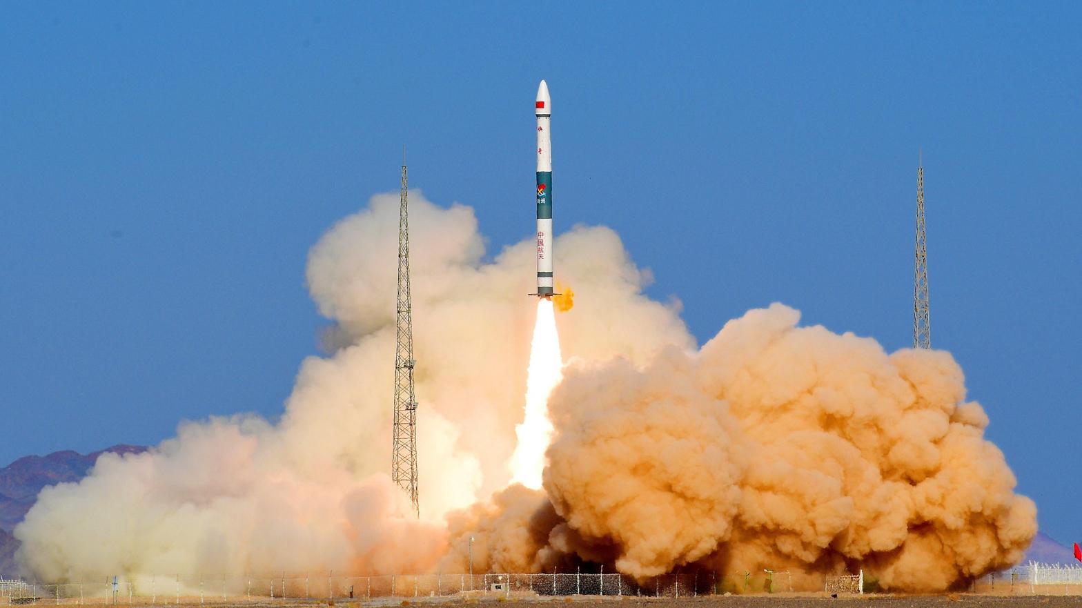 China's experimental spacecraft launched from the Jiuquan Launch Centre in August. (Photo: FCHNA, AP)