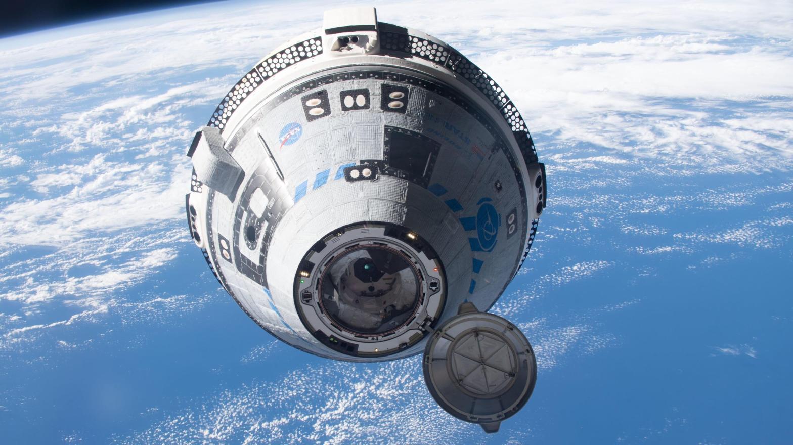 Boeing's CST-100 Starliner crew ship approaching the International Space Station on May 20, 2022. A ULA Atlas V rocket delivered the uncrewed capsule to low Earth orbit.  (Photo: NASA)