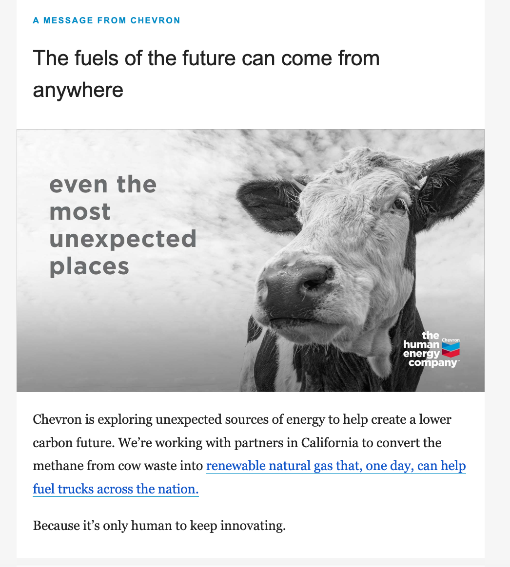An ad that ran in Axios Generate on October 24. (Screenshot: Gizmodo)