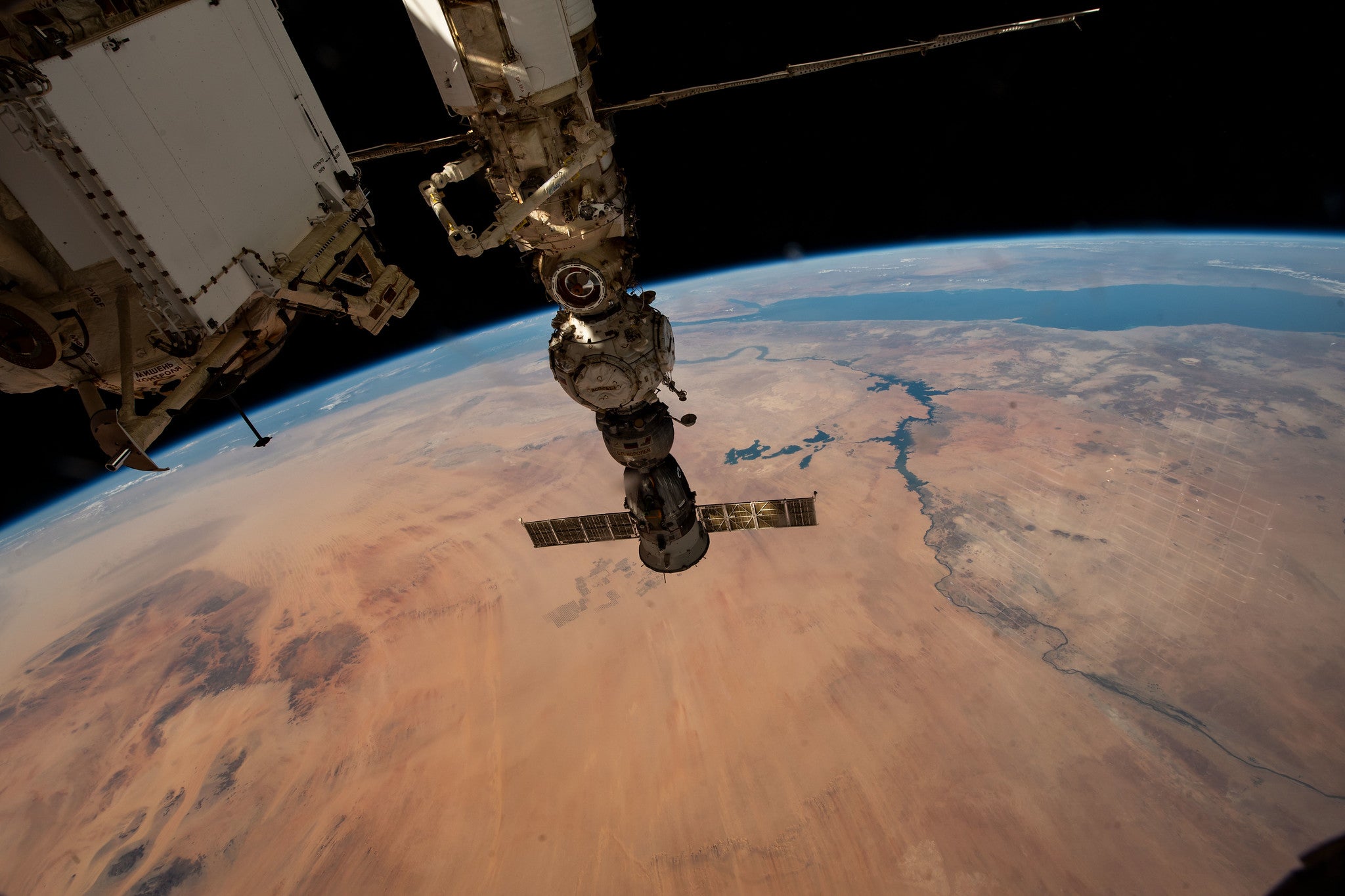 The view of northwest Sudan from the International Space Station, which operates in low Earth orbit. (Photo: NASA)
