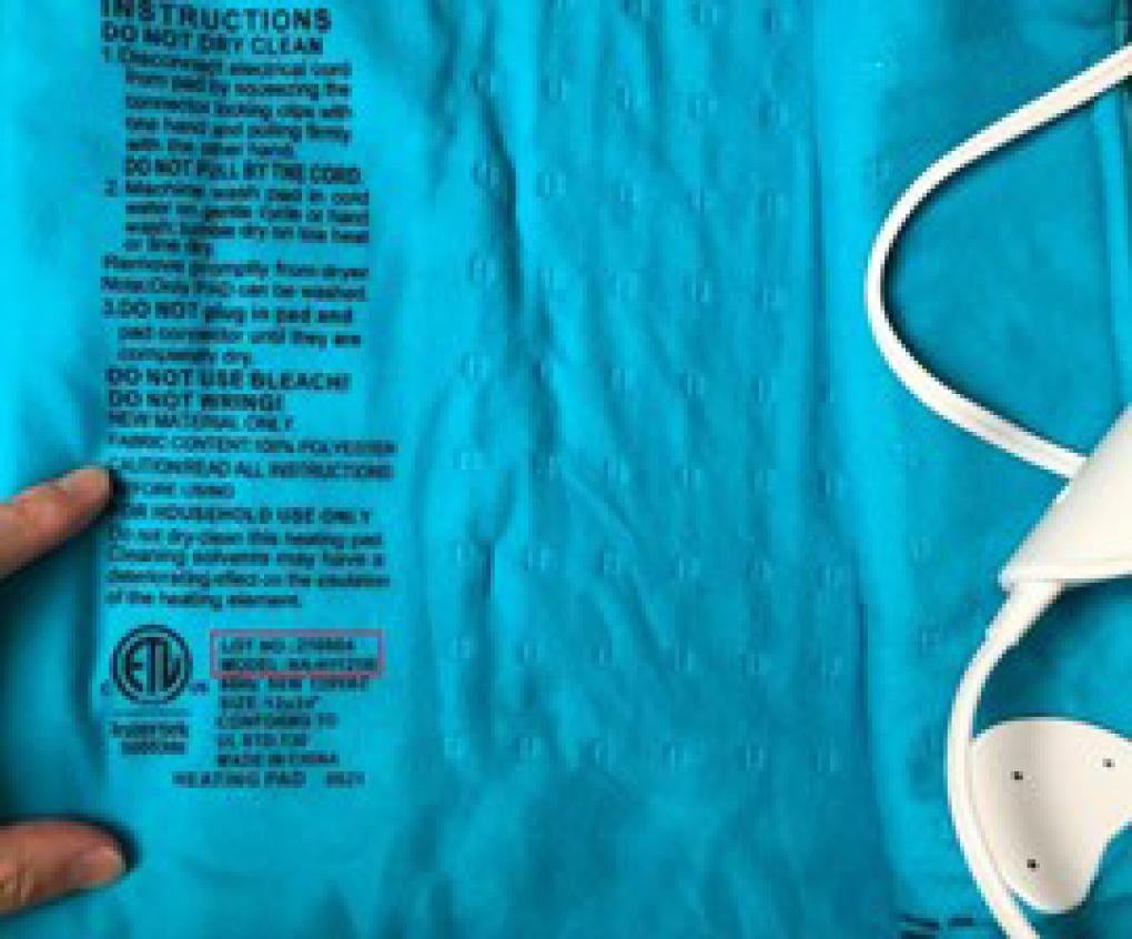 FDA Recalls Half a Million Mighty Bliss Heating Pads for Risk of Shocks and Burns