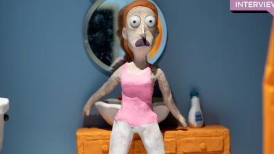 Rick and Morty Dresses Up as Claymation for Halloween