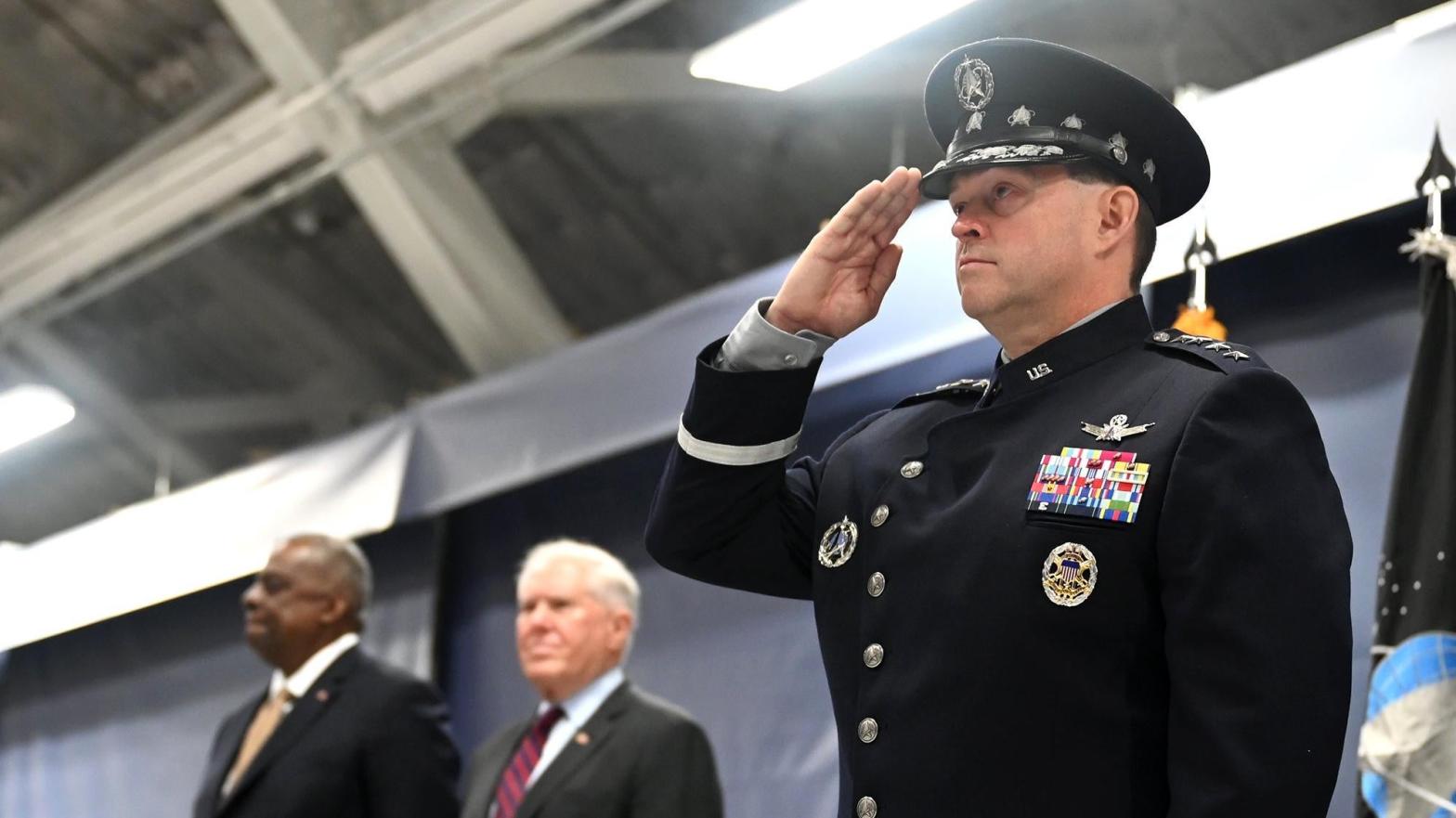New Chief of Space Operations Bradley Chance Saltzman was officially installed at a ceremony Nov. 2 claiming he wants 'new approaches' to the nascent branch of the armed services. (Photo: Andy Morataya/U.S. Air Force)