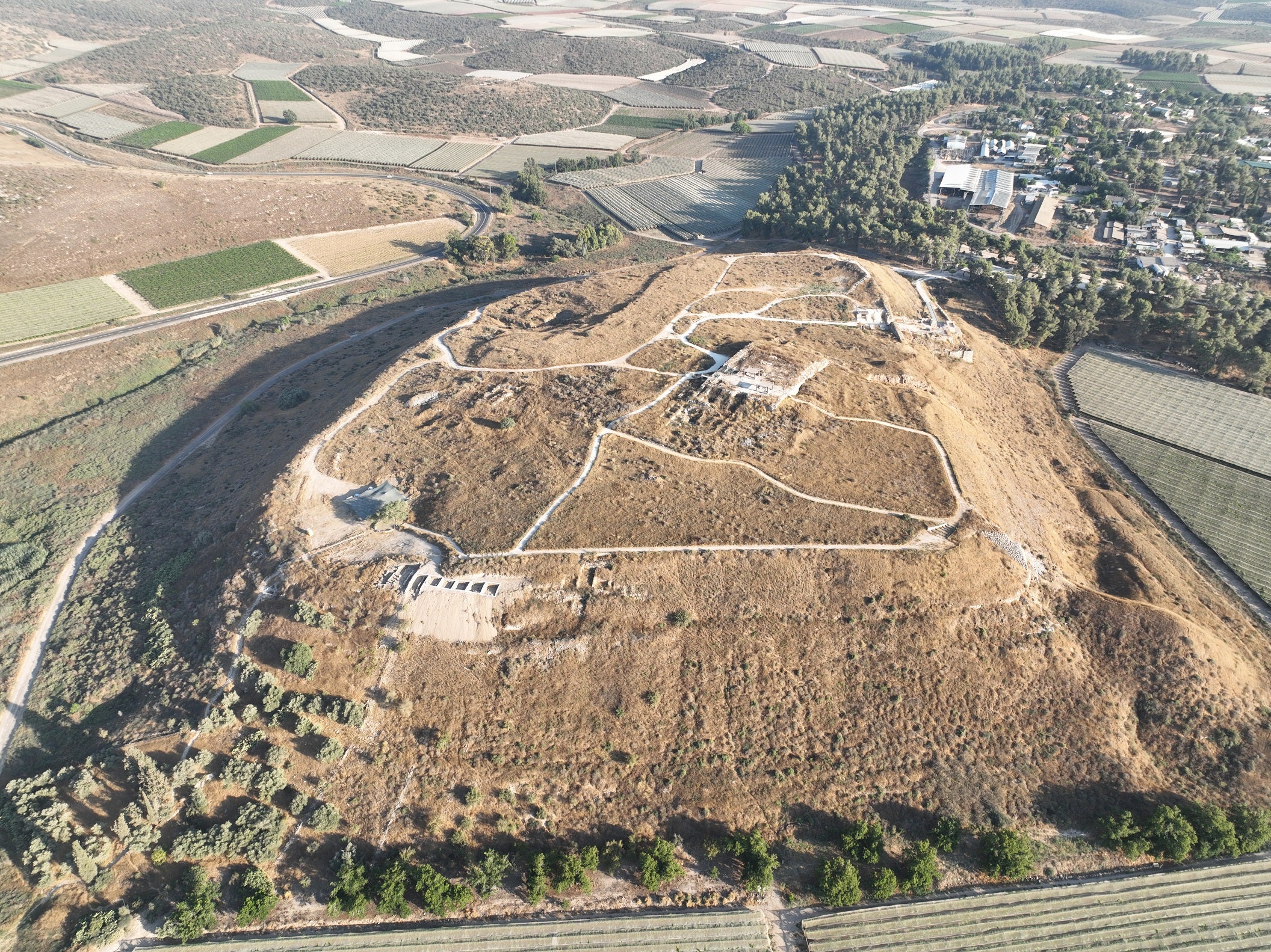 The site of Tel Lachish, where the comb was found. (Photo: Emil Aladjem)