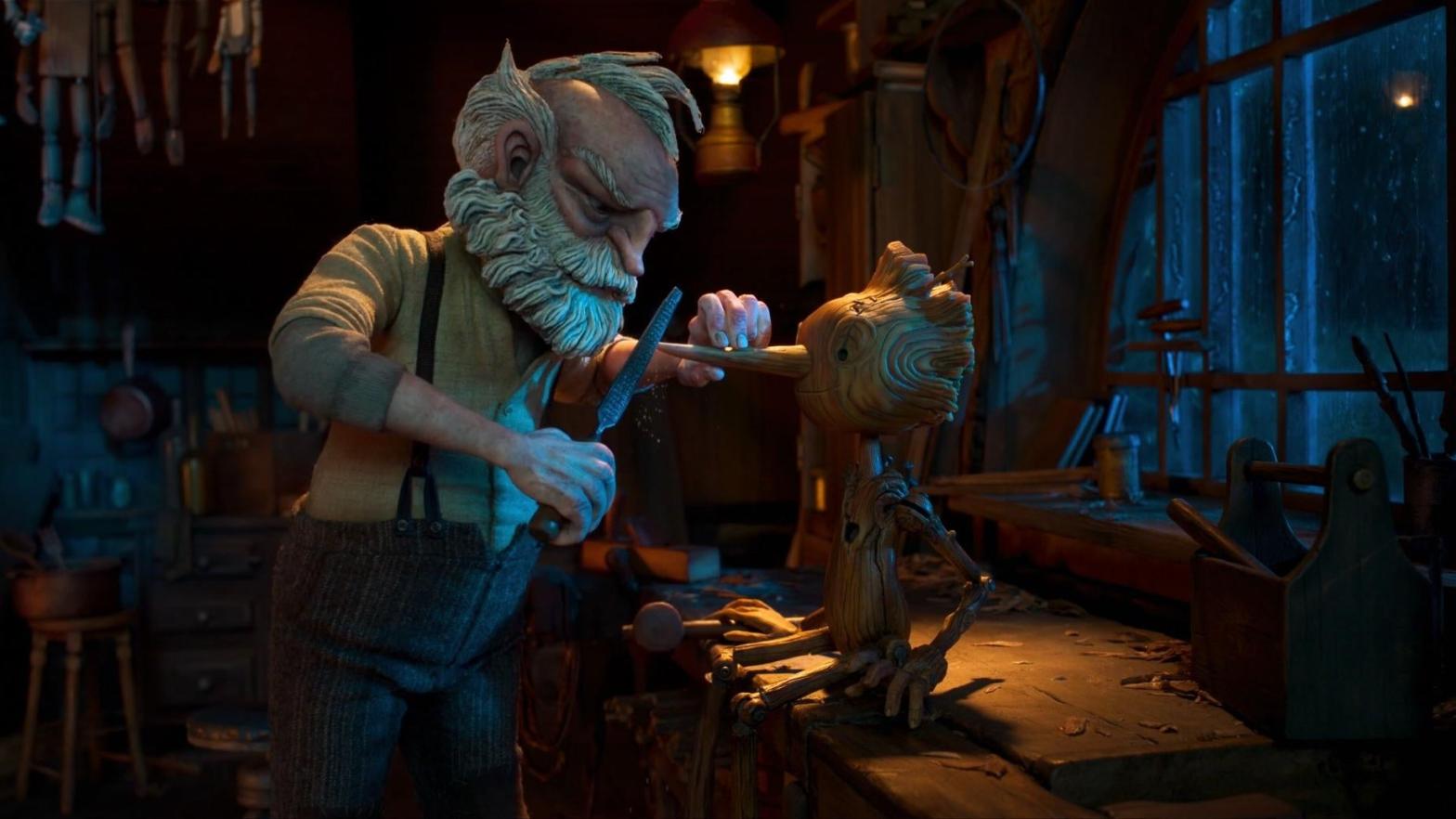 Guillermo del Toro's Pinocchio hits Netflix December 9. (Image: Netflix)