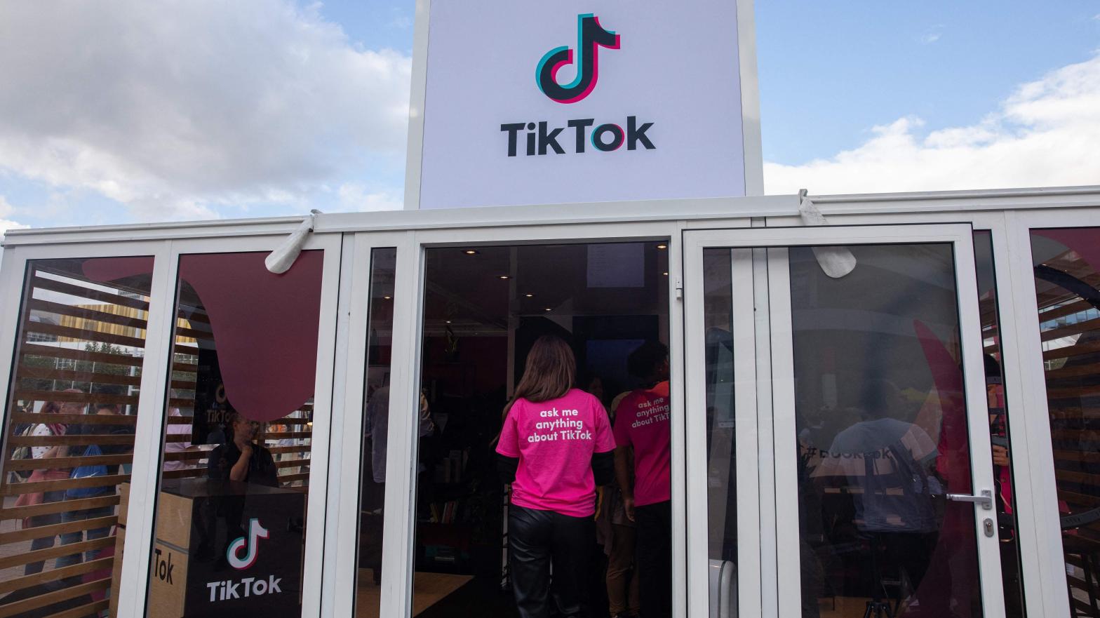 TikTok hosted its own booth at a book fair in Frankfurt, Germany last month, but its own plans for shopping on the app are as ambitious as they are potentially invasive. (Photo: ANDRE PAIN/AFP, Getty Images)
