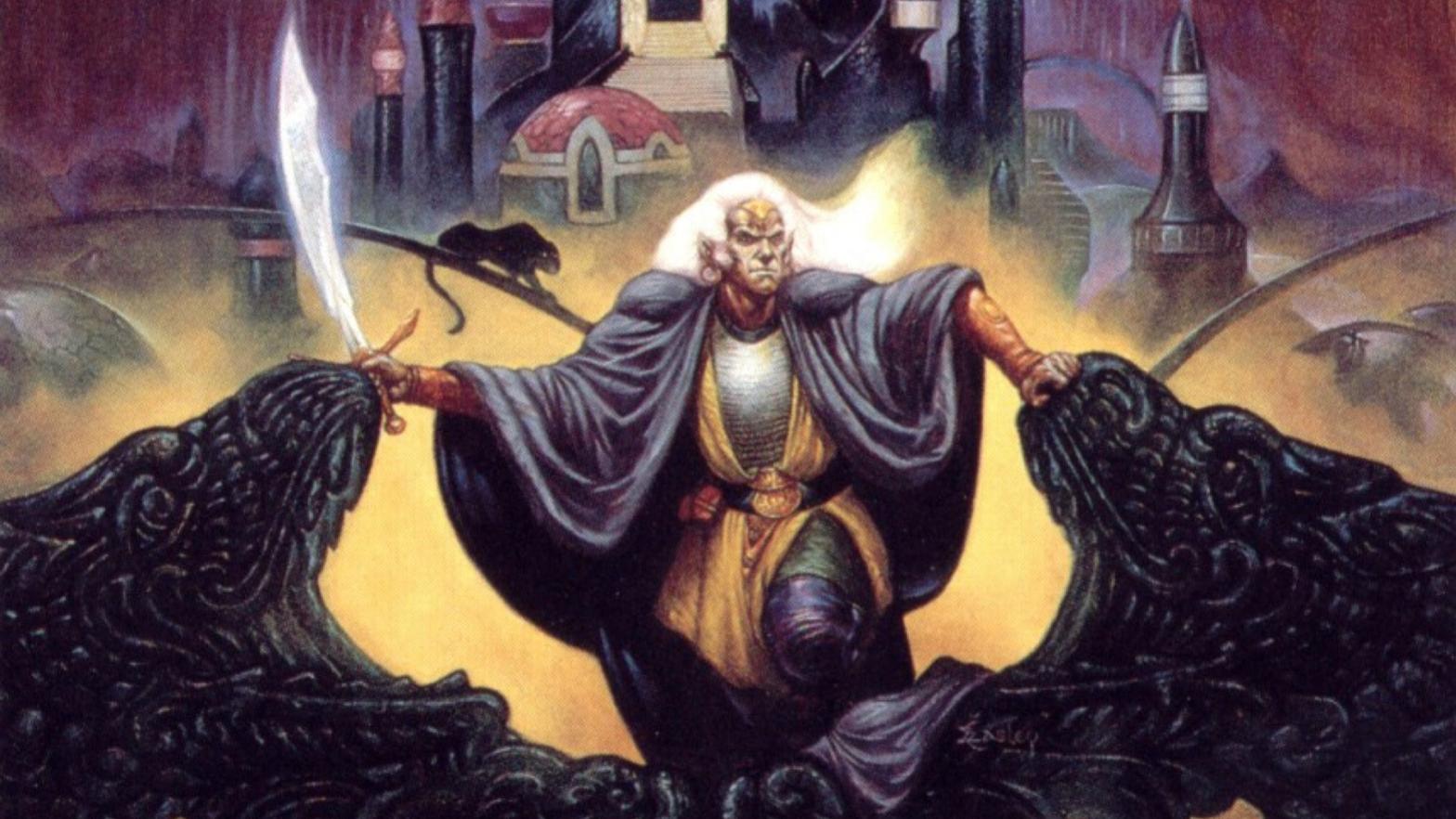 Inset of the original cover to Homeland by artist Jeff Easley. (Image: Wizards of the Coast)