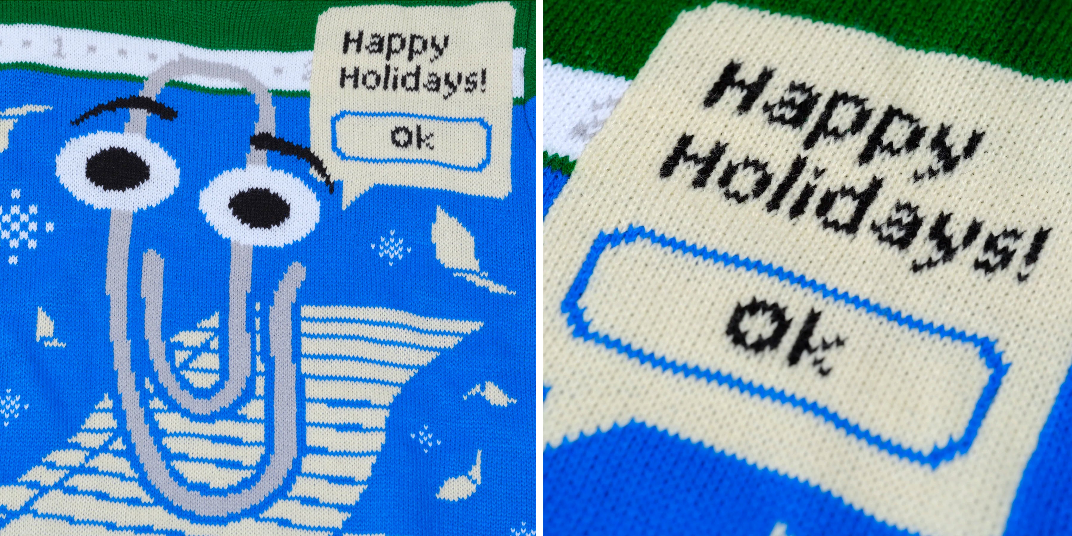 Clippy Takes Starring Role on Microsoft’s 2022 Ugly Holiday Sweater