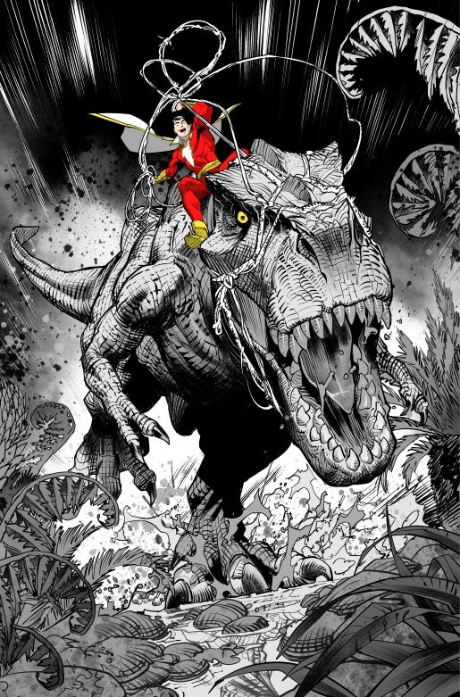 In-progress artwork from Shazam #1 by Dan Mora. (Image: DC Comics)