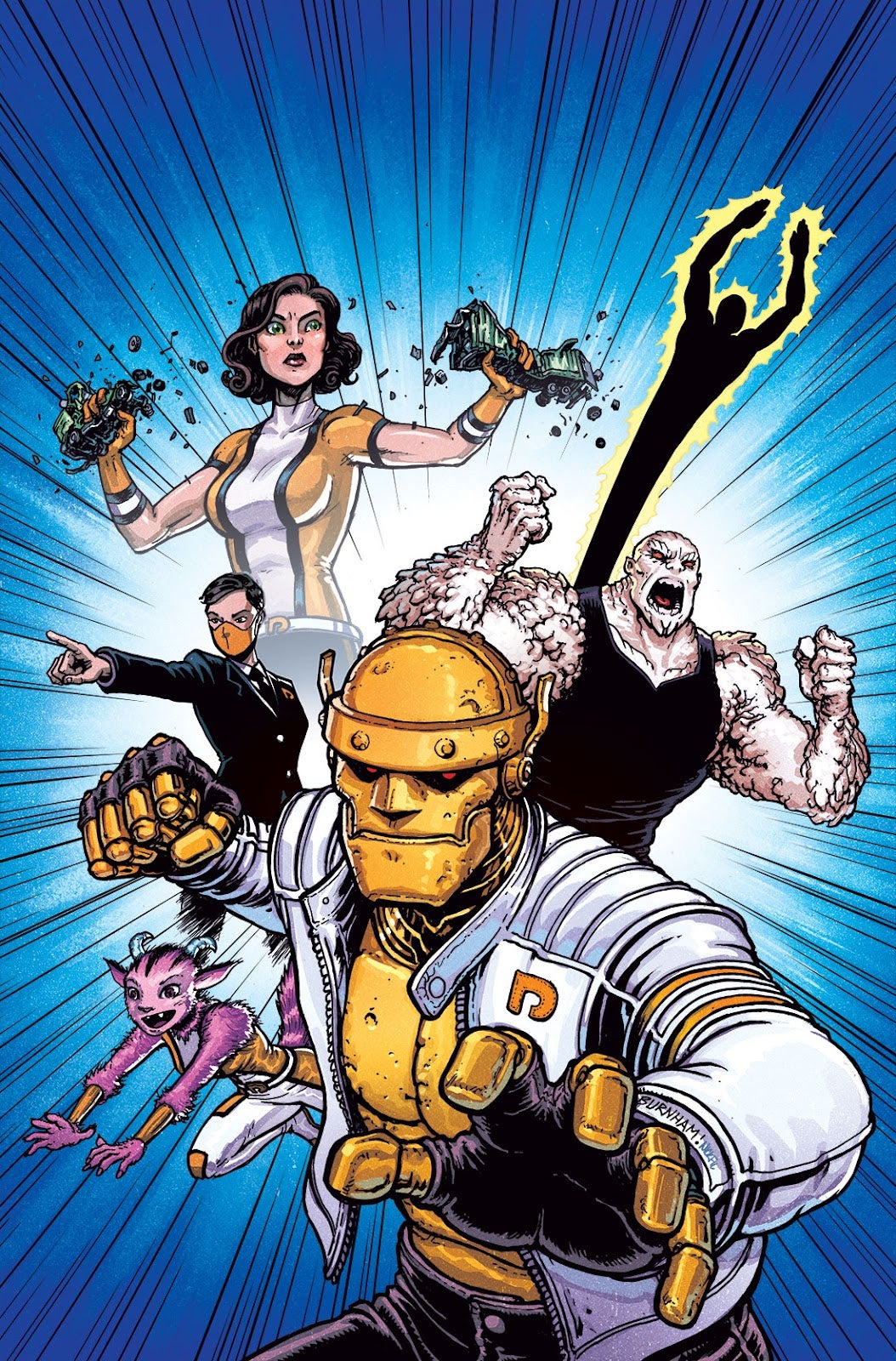 Unstoppable Doom Patrol #1 cover by Chris Burnham. (Image: DC Comics)