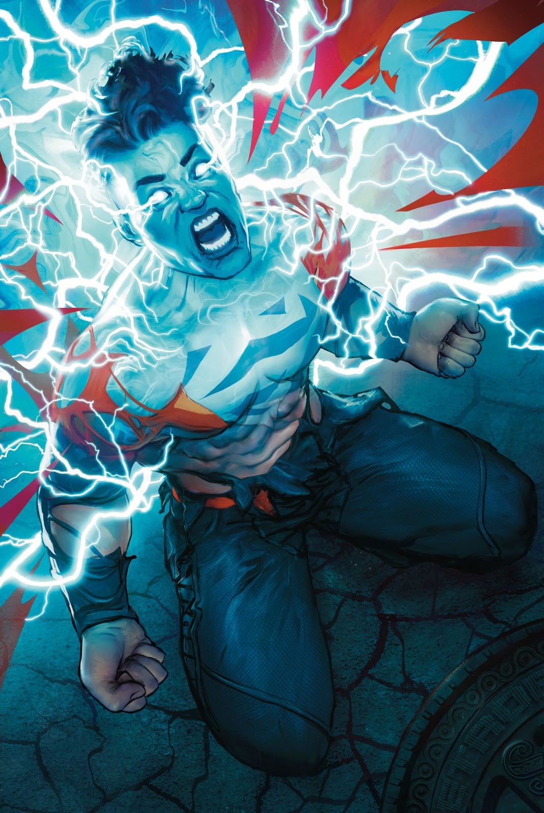 Jon Kent #1 cover by Rafa Sarmento. (Image: DC Comics)