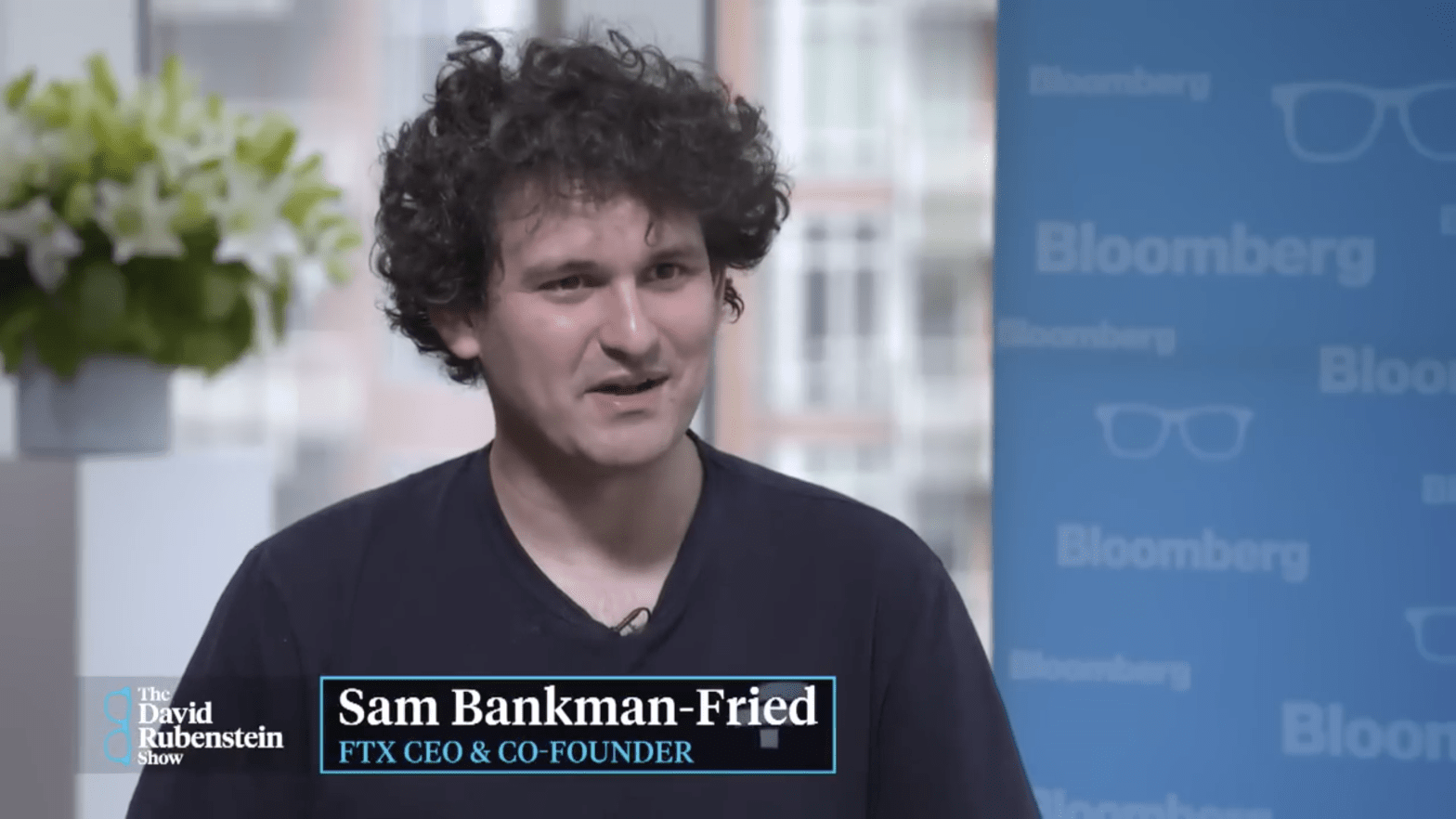 Former CEO of FTX Sam Bankman-Fried interviewed by Bloomberg on September 1, 2022, just two months before the collapse of FTX. (Screenshot: Bloomberg)