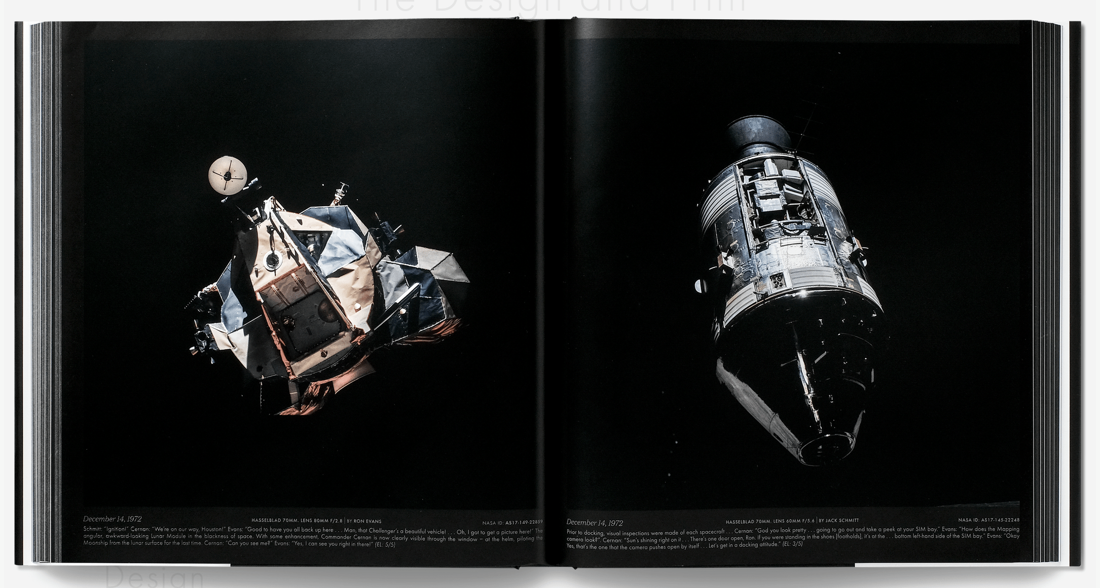 A view of two pages in the book.  (Photo: Apollo Remastered)