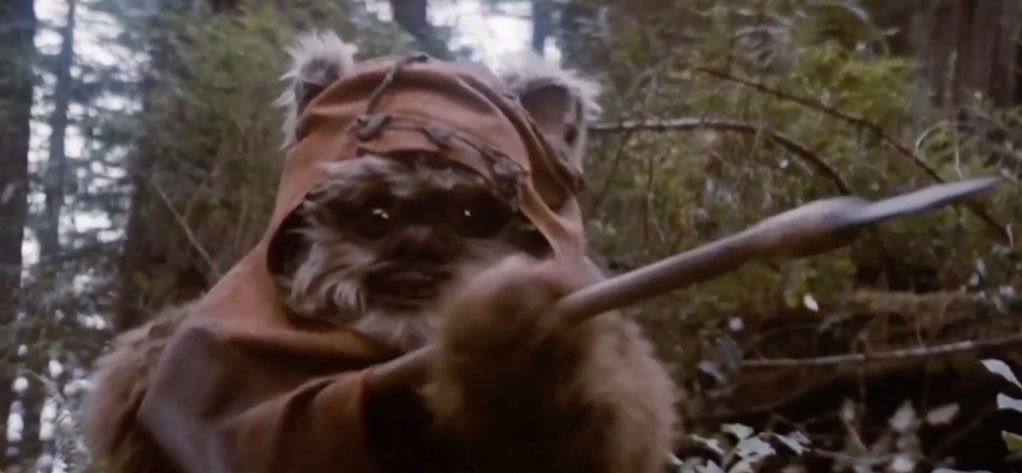 Wicket in Return of the Jedi (Screenshot: Lucasfilm)