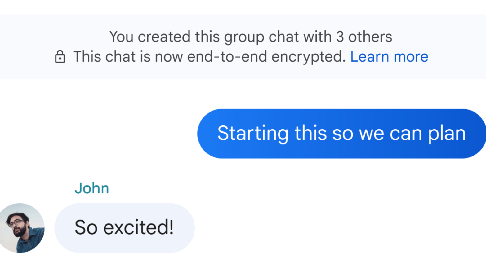 Encrypted messaging is coming to Android group chats  (Image: Google)
