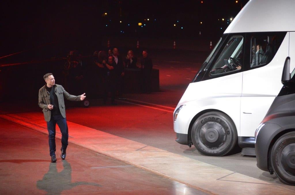 Musk Says Tesla Will Be the 2nd-Largest Semi Brand in America by 2024