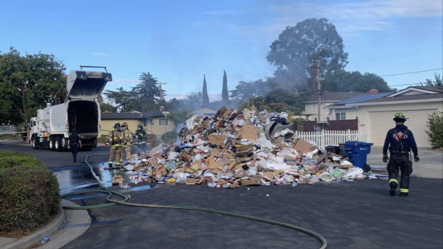 Three Garbage Trucks Catch Fire in California After Crushing Dozens of Lithium-Ion Batteries