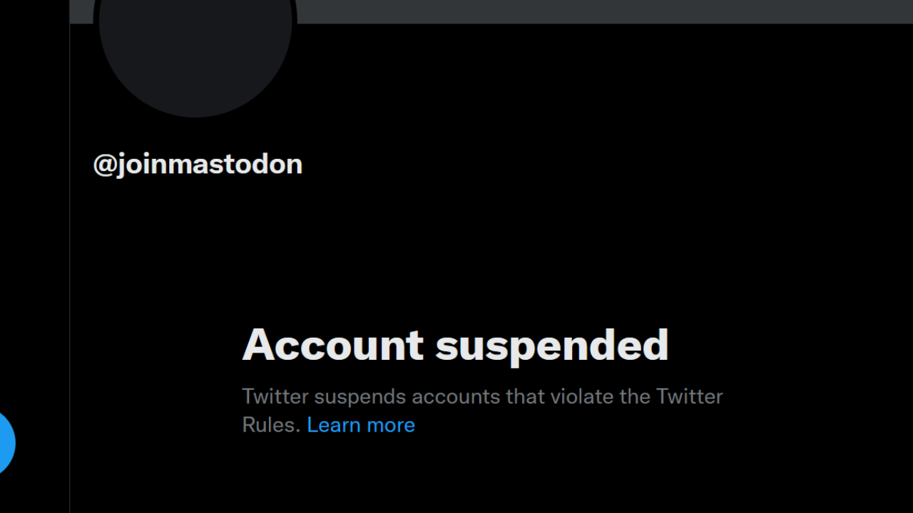 mastodon twitter suspended