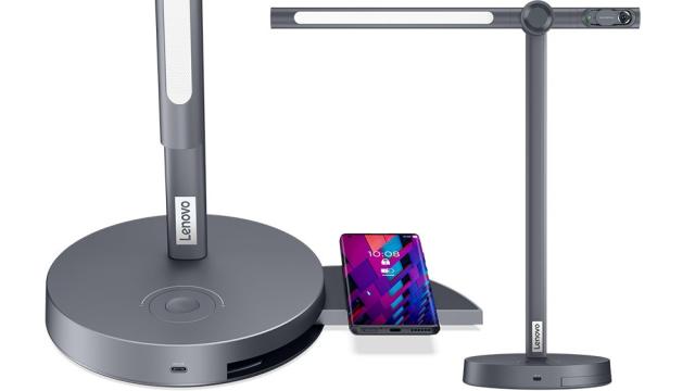 Lenovo Wants Your Desk Lamp to Charge Your Phone and Hold Your Webcam