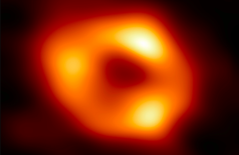 The black hole at the centre of our galaxy. (Image: EHT Collaboration)