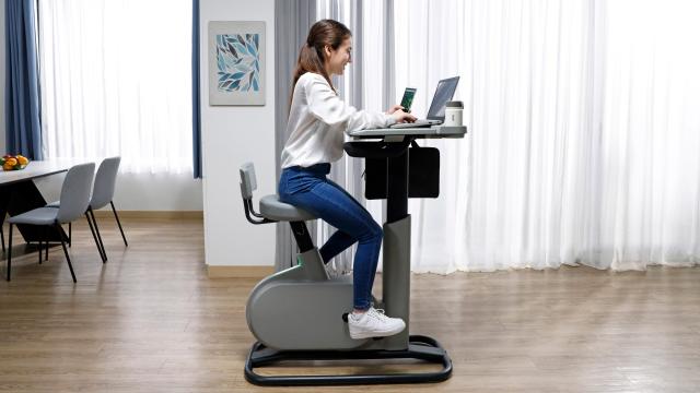 Acer’s Bike Desk Harnesses Your Anxious Work Energy To Charge Your Devices