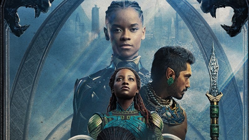 A crop of a new poster for Black Panther: Wakanda Forever. (Image: Marvel Studios)