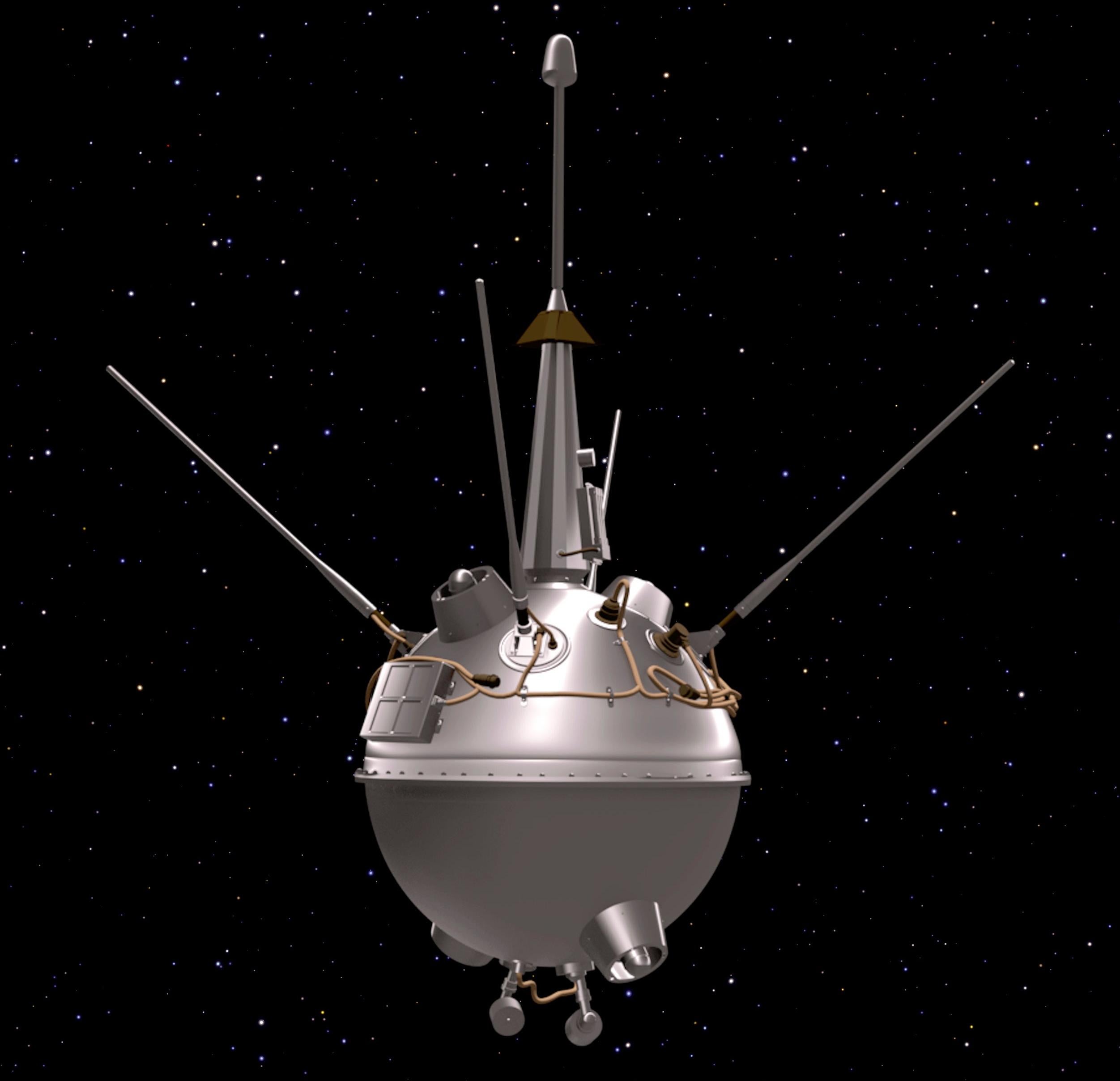 Artistic impression of the Luna 2 spacecraft.  (Image: NASA)