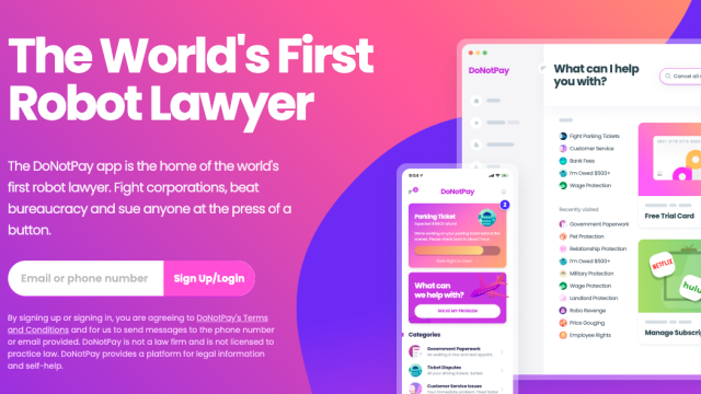 DoNotPay’s ‘Robot Lawyer’ Is Gearing Up for Its First U.S. Court Case