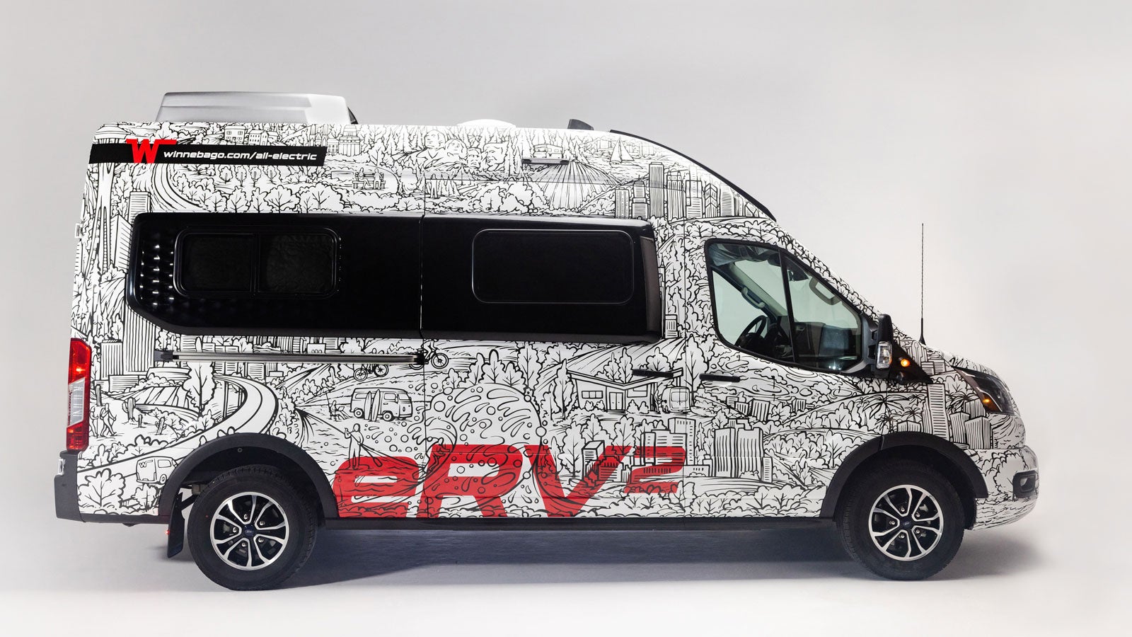 Winnebago Turned Ford’s E-Transit Into an Electric Adventure Van