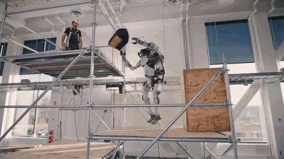 ATLAS Robot Is Now That One Worker Who Ignores All the Safety Rules on a Construction Site
