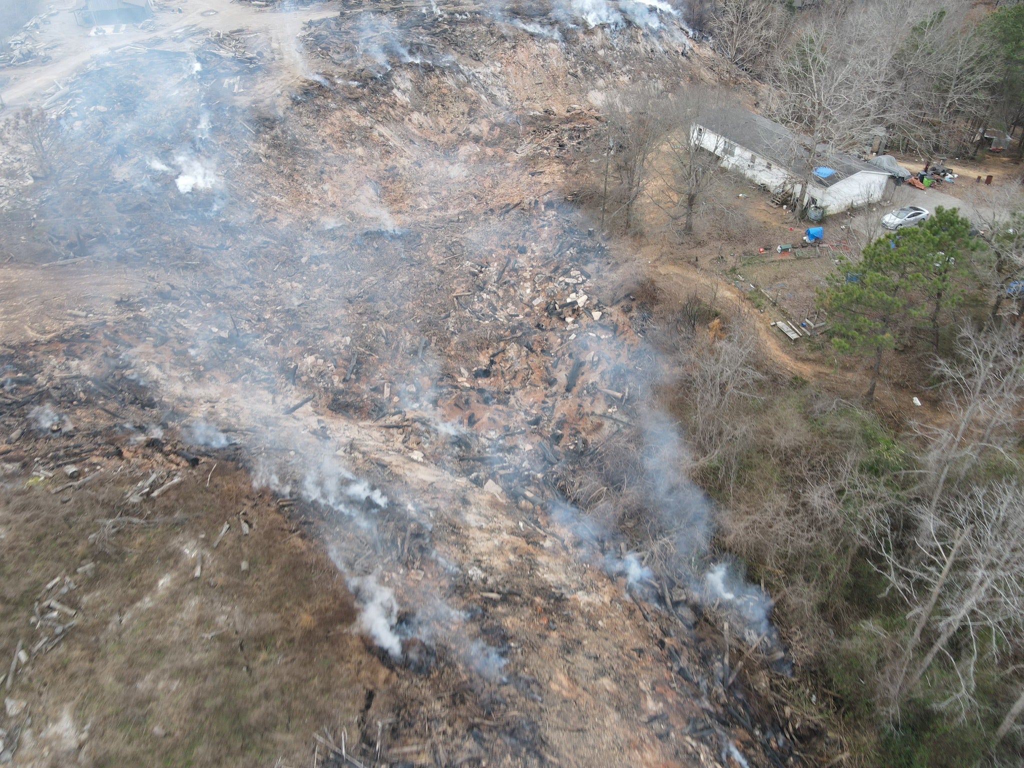 A Noxious Underground Landfill Fire Has Burned for Weeks in Alabama