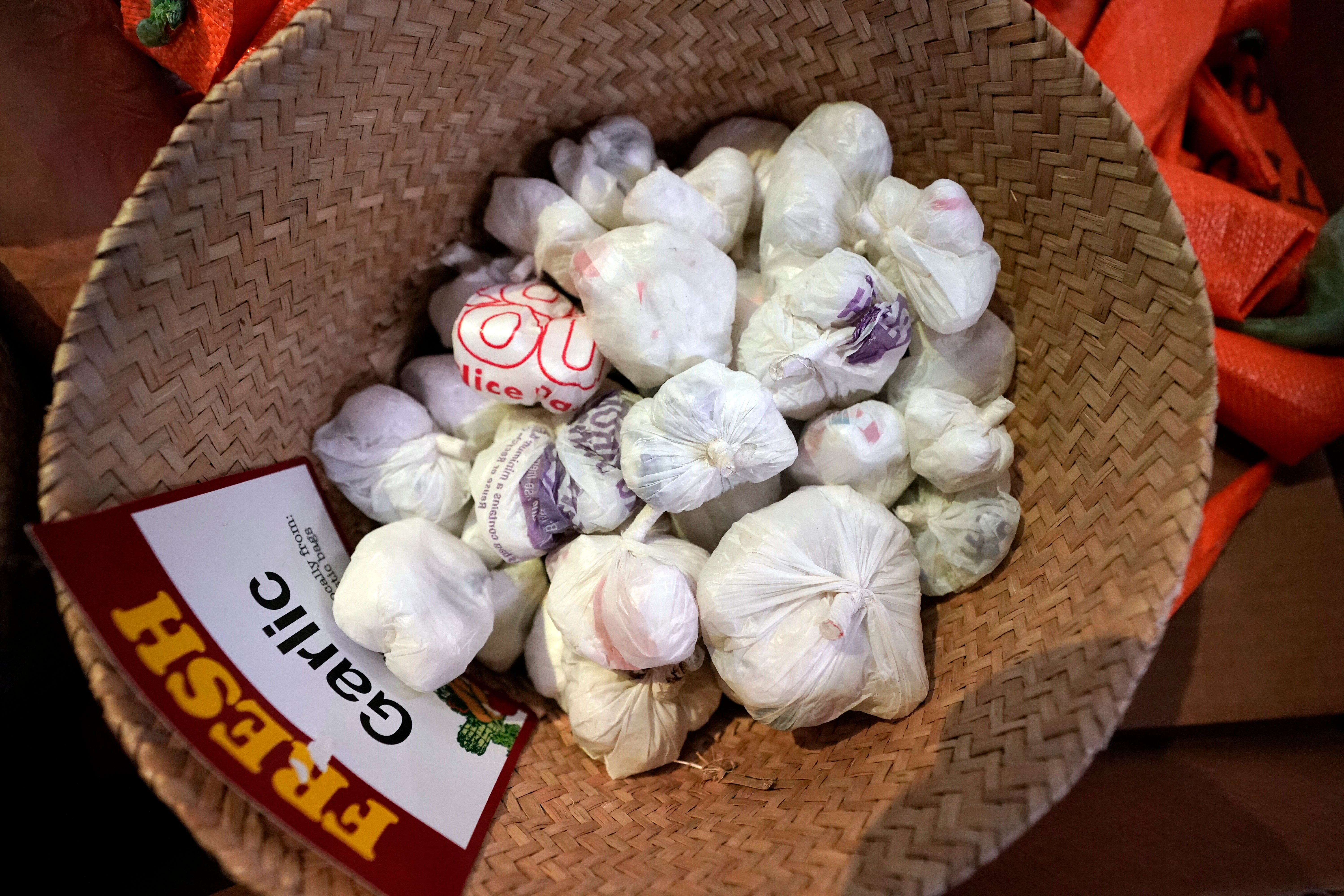 Recognise those garlic skins? (Photo: Carlos Osorio, AP)