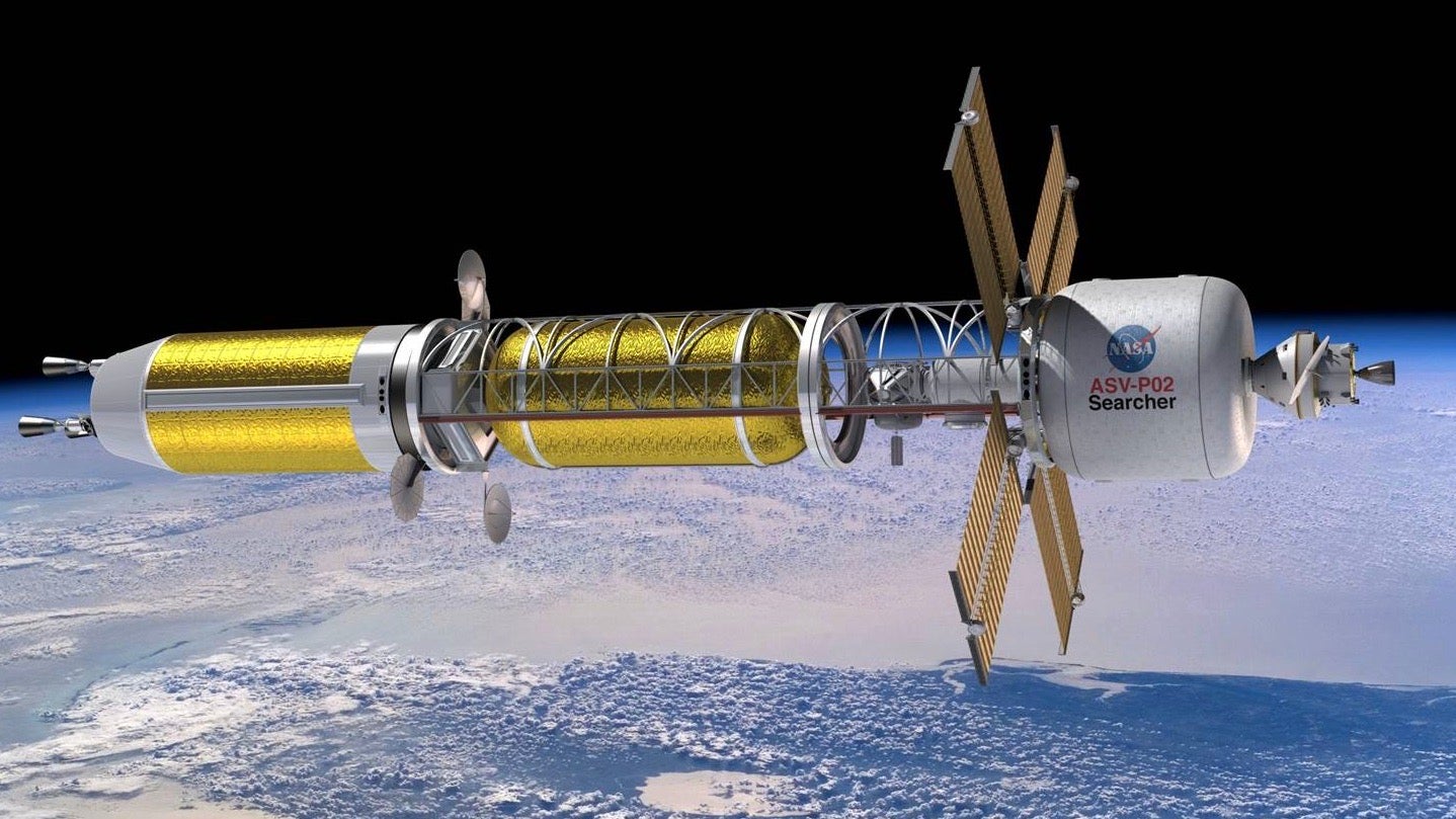 Artist's conception of a spacecraft enabled by nuclear thermal propulsion. (Illustration: NASA)