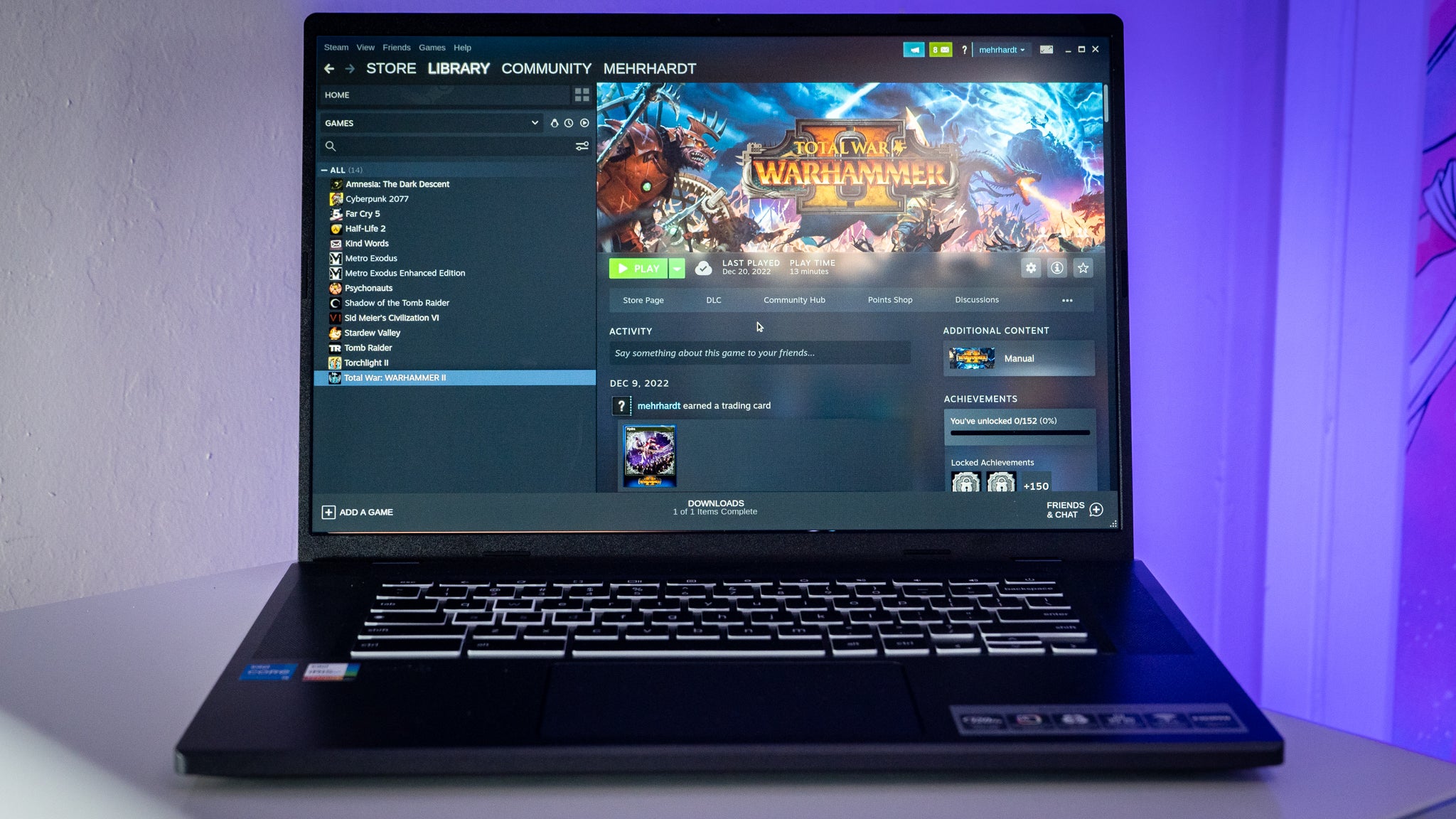 It's nice to know you can run a game on ChromeOS. But don't try running a recent one.  (Photo: Florence Ion / Gizmodo)