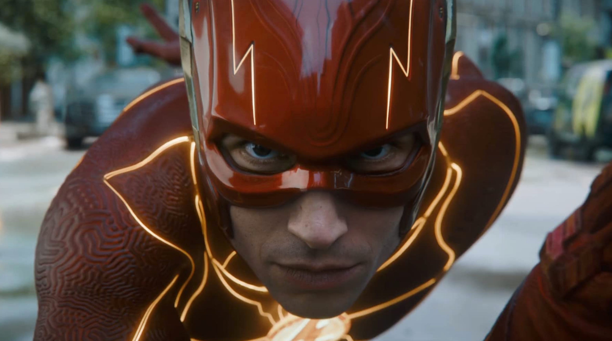 Ezra Miller as the Flash. (Image: Warner Bros.)
