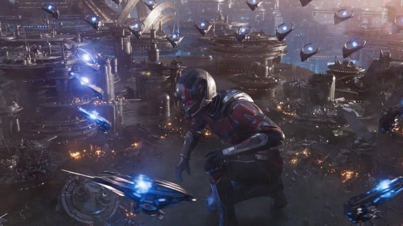 Ant-Man battling in Quantumania.  (Image: Marvel Studios)