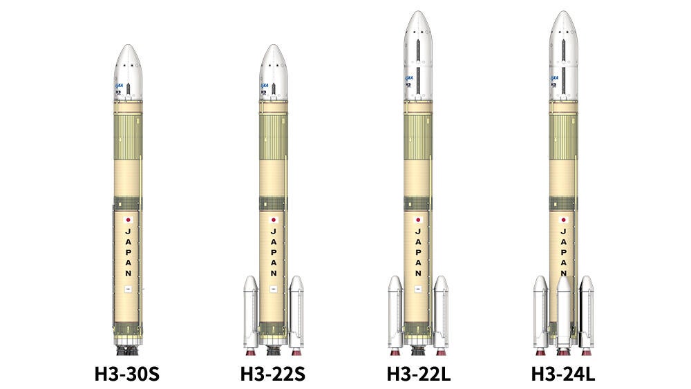 The four possible H3 configurations.  (Illustration: JAXA)