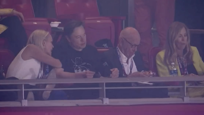 Doxxed: Elon the Media Hater Spotted With Rupert the Media Mogul at Super Bowl